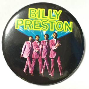 デカ缶バッジ 5.7cm　Billy Preston That's The Way God Planned It ビリープレストン Apple Records Beatles Rolling Stones