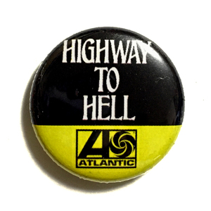 25mm 缶バッジ AC/DC Highway To Hell 地獄のハイウェイ Hard Rock アンガスヤング Easy Beats