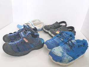 Набор из 4 пар, таких как Coleman Reibok Sneakers Sandals Tate Shoes Boy Blue Blue 17.0 17.5 18.0