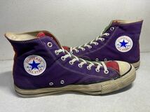 CONVERSE コンバース ALLSTAR オールスター 80's 当て布 マルチカラー US12 USED オリジナル VINTAGE_画像4