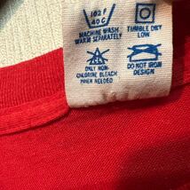 チャンピオン Champion ビンテージ 80s トリコタグ アメリカ USA製 MLB プリント Tシャツ L 赤 レッド 半袖 オールド 80年代 カージナルス_画像4