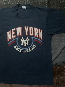 80s チャンピオン ヤンキース vintage Tシャツ USA製 アメリカ製 champion ビンテージ YANKEES MLB トリコ