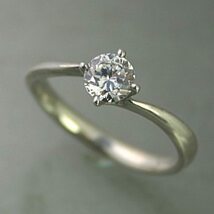 婚約指輪 安い プラチナ ダイヤモンド リング 0.4カラット 鑑定書付 0.40ctup Gカラー VSクラス 3EXカット H&C CGL_画像1