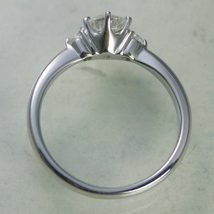 婚約指輪 安い プラチナ ダイヤモンド リング 0.5カラット 鑑定書付 0.50ctup Hカラー SIクラス 3EXカット H&C CGL_画像2