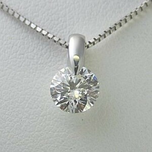 ダイヤモンド ネックレス 一粒 プラチナ 0.2カラット 鑑定書付 0.227ct Gカラー SI1クラス 3EXカット H&C CGL