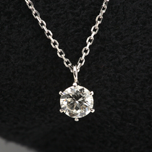 ダイヤモンド ネックレス 一粒 プラチナ 0.3カラット 鑑定書付 0.358ct Eカラー SI2クラス 3EXカット H&C CGL