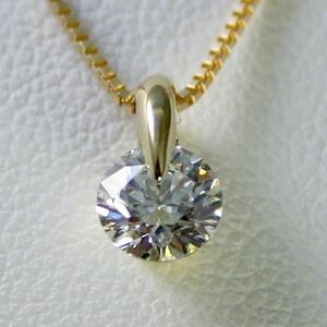 ダイヤモンド ネックレス 一粒 新品 ゴールド 0.5カラット 鑑定書付 0.508ct Iカラー SI1クラス 3EXカット H&C AGT