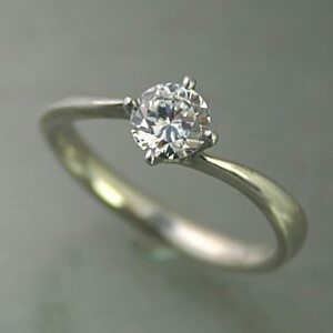 Обручальное кольцо дешевое платиновое алмазное кольцо 0,2 с карат -оценкой 0,244CT D Цвет VS2 Class 3EX Cut H &amp; CGL