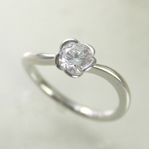 婚約指輪 安い プラチナ ダイヤモンド リング 0.2カラット 鑑定書付 0.280ct Dカラー VVS1クラス 3EXカット H&C CGL_画像1