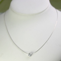 ダイヤモンド ネックレス プラチナ 一粒 1.0ct 鑑定書付 1.00ctup Fカラー FLクラス 3EXカット H&C CGL_画像2