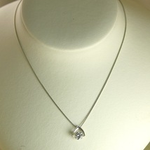 ダンシングストーン ダイヤモンド ネックレス 一粒 1.0ct 鑑定書付 1.00ctup Fカラー VSクラス 3EXカット H&C CGL_画像2