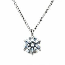 ダイヤモンド ネックレス プラチナ 一粒 0.2ct 鑑定書付 0.25ctup Dカラー SIクラス 3EXカット H&C CGL_画像1