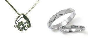 婚約 ネックレス 結婚指輪 3セット ダイヤモンド プラチナ 0.4カラット 鑑定書付 0.45ct Dカラー IFクラス 3EXカット GIA