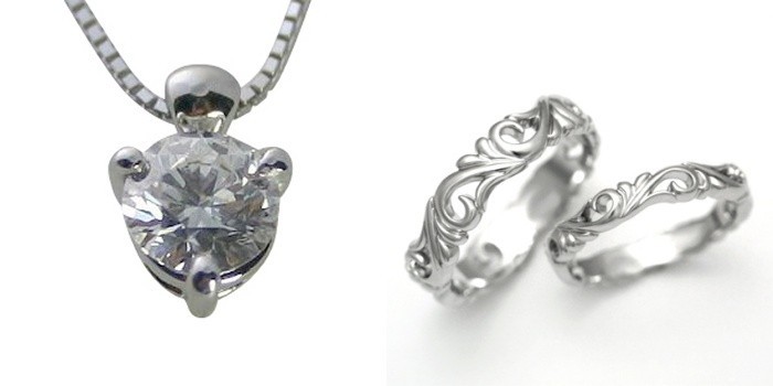 掘り出し物を検索。 ネックレス 婚約 結婚指輪 GIA 3EXカット SI1クラス Dカラー 0.31ct 鑑定書付 0.3カラット プラチナ  ダイヤモンド 3セット ダイヤモンド