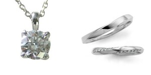 ダイヤモンド ネックレス 婚約 結婚指輪 3セット 安い プラチナ 0.2カラット 鑑定書付 0.226ct Gカラー VS1クラス 3EXカット H&C CGL
