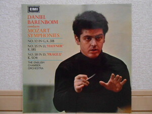 英HMV ASD-2327 バレンボイム モーツァルト 交響曲第32&35&38番 セミサークル オリジナル盤