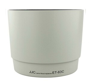 JJC made Canon ET-83C lens hood 100-400mm f/4.5-5.6L IS white 