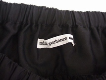 2-1001M◆ mina perhonen amahana フレアスカート 刺繍 aas5282 サイズF 新品 ロングスカート ブラック ホワイト ミナペルホネン 203410_画像3