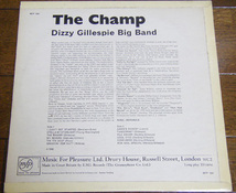 Dizzy Gillespie Big Band - The Champ - LP / I Can't Get Started,Annie's Dance,Pile Driver,イギリス盤,Music For Pleasure - MFP 1041_画像3