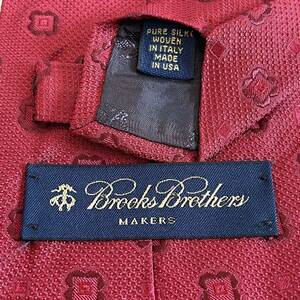 ブルックスブラザーズ(Brooks Brothers)メーカーズ 赤花柄ドットネクタイ