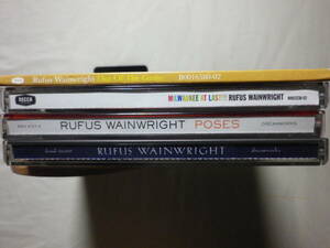 『Rufus Wainwright アルバム4枚セット』(Rufus Wainwright,Poses,Milwaukee At Last!!!,Out Of The Game,SSW,Loudon Wainwright)