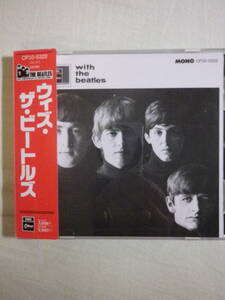 赤帯仕様 『The Beatles/With The Beatles(1963)』(1987年発売,CP32-5322,廃盤,国内盤帯付,歌詞対訳付,Roll Over Beethoven)