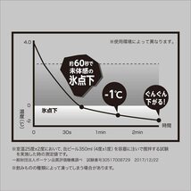 ドウシシャ DOSHISHA ビアジョッキ 420ml イエロー 氷点下に冷やす フリージングステンレスジョッキ ON℃ZONE (オンドゾーン) 真空断熱_画像6