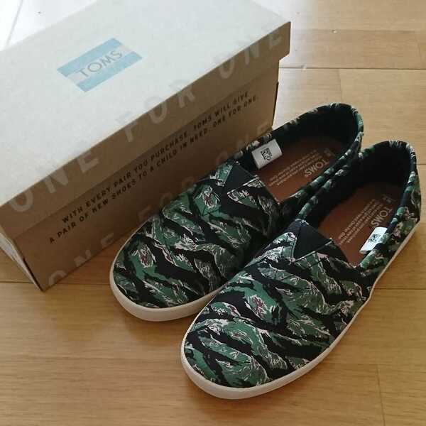 新品 TOMS スリッポン 9 27㎝ Avalon Black Tiger