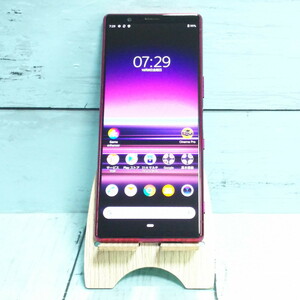 au Xperia5 SOV41 レッド 本体 白ロム SIMロック解除済み SIMフリー 625750