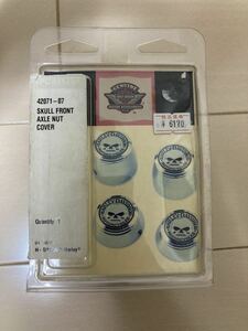  free shipping new goods unused Harley Davidson original Skull front axle nut cover 42071-07 sport Star XL883 XL1200