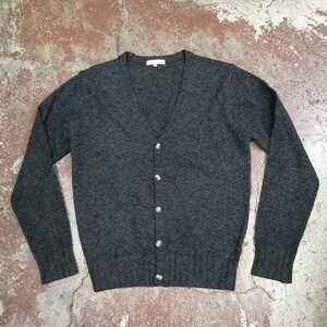 urbanresearch アーバンリサーチ　wool 100% ニット　カーディガン 38 m チャコールグレー　八　b1