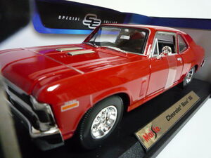  Maisto 1/18* Chevrolet novaSS * Chevrolet Nova SS red series 