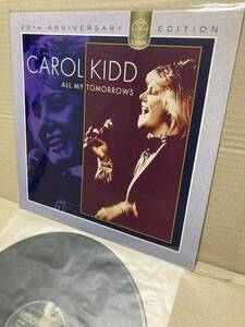 高音質LINN！美盤LP！キャロル・キッド Carol Kidd / All My Tomorrows Linn AKH 257 優秀録音 英盤 女性ボーカル アナログ盤レコード NM