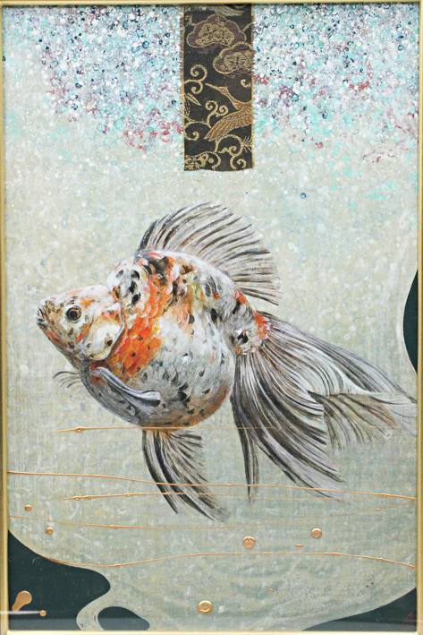 国内配送】 絵画 ANNA.K 金魚 絵画/タペストリ - fruttifelici.com 最新最全の くろまめ天使様ご専用・オーダー作品窓口 絵画/タペストリ