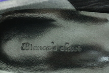 P【新品】☆Bianca's closet：スウェード　オープントゥ　パンプス　37.5　23.5～24.0cm相当　青パープル/リボン/ビアンカズクローゼット_画像9