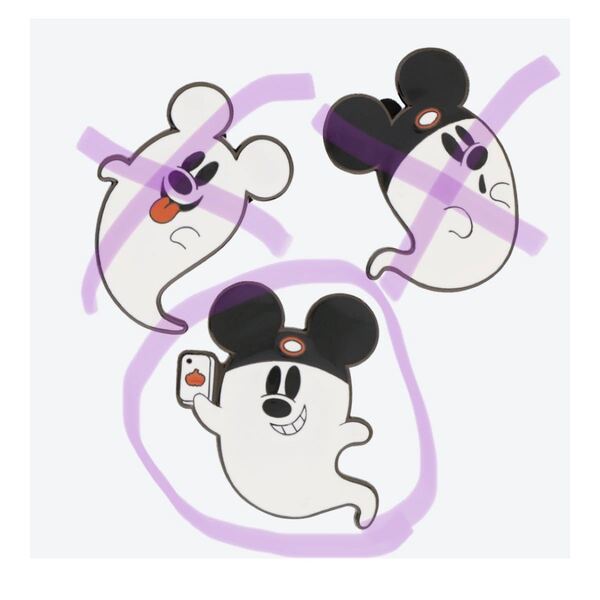 ディズニーハロウィン 2022 ピンバッジ おばけ