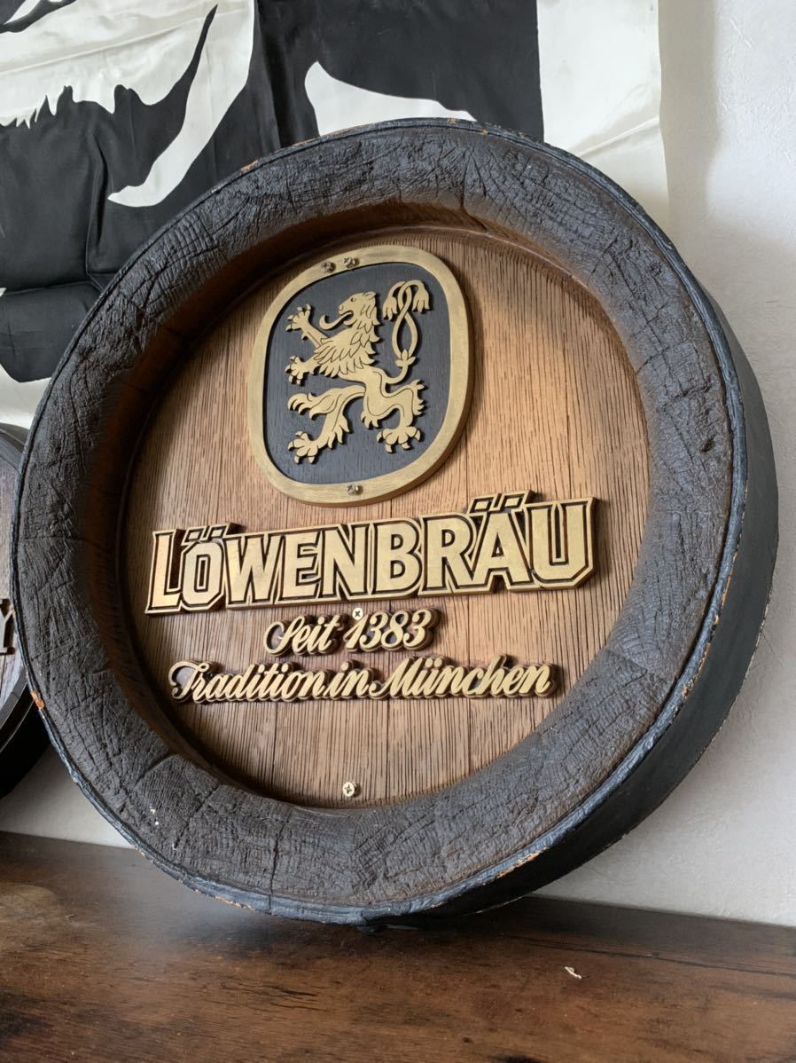 LOWENBRAU ローベンブロイ 吊り看板 ディスプレイ サイン トク割&送料