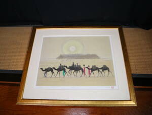 Art hand Auction Painting, Hideo Hasebe Land of the Rising Sun, original lithograph, 169/170, No. 169, autographed by the artist, in a special box, Artwork, Prints, Lithography, Lithograph