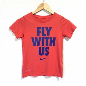 H970dh Turkey made [NIKE Nike ] size XS short sleeves T-shirt lady's red sport wear dry Fit DRY-FIT