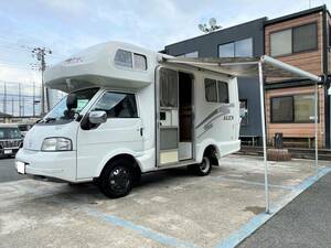# popular AtoZ made a Len 4WD Bongo camper vehicle inspection "shaken" equipped beautiful #9400km solar Aladdin made portable cooking stove record list equipped 