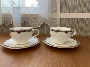 ROYALDOULTON LADYBEDFORD ロイヤルドルトン レディベッドフォード 兼用カップ&ソーサー C&S C/S 2客セット ペア