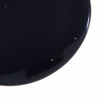 A8120◆【LIZ CLAIBORNE】◆ 大きめのシンプルな黒いラウンドシェイプ ◆ ヴィンテージイヤリング ◆_画像3
