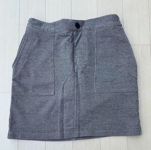 HYSTERIC GLAMOUR Hickory sweat skirt [F] navy beautiful goods Hysteric Glamour made in Japan 