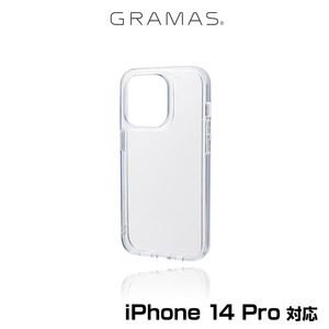 iPhone14 Pro 背面カバータイプ シェル型ケース GRAMAS COLORS Glassty ガラスハイブリッドケース for iPhone 14 Pro ワイヤレス充電対応