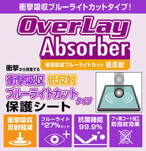 ゲームボーイポケット 保護 フィルム OverLay Absorber 低反射 for Nintendo GAMEBOY pocket 衝撃吸収 反射防止 ブルーライトカット 抗菌_画像2