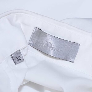 本物 極上品 ディオールオム 絶盤 タイニーカラー BEE刺繍ドレスシャツ メンズ38 ホワイト 長袖 トップス 国内正規品 Dior HOMMEの画像8