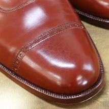 本物 極上品 ポールセンスコーン 特注品 パンチドキャップトゥ OXFORD メンズレザーシューズ 紳士靴 ウッドツリー付 POULSEN SKONE_画像6