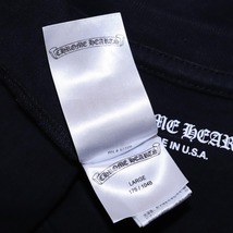 本物 極上品 クロムハーツ 極希少 MATTY BOY アメリカンフラッグ クルーネック長袖Tシャツ メンズL ブラック トップス CHROME HEARTS_画像7