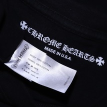 本物 極上品 クロムハーツ 極希少 MATTY BOY アメリカンフラッグ クルーネック長袖Tシャツ メンズL ブラック トップス CHROME HEARTS_画像5