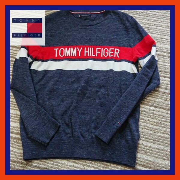 【クーポン利用可♪】TOMMY HILFIGERTOMMY HILFIGER ロゴニット 150サイズ男の子*人気デザイン